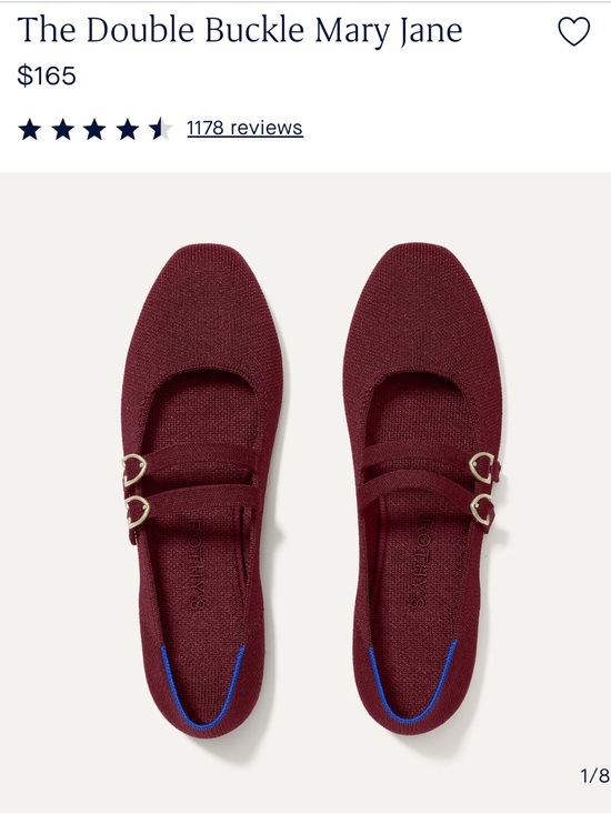 Rothy's Shoes - Rothy's Double Buckle Mary Jane - Burgundy
